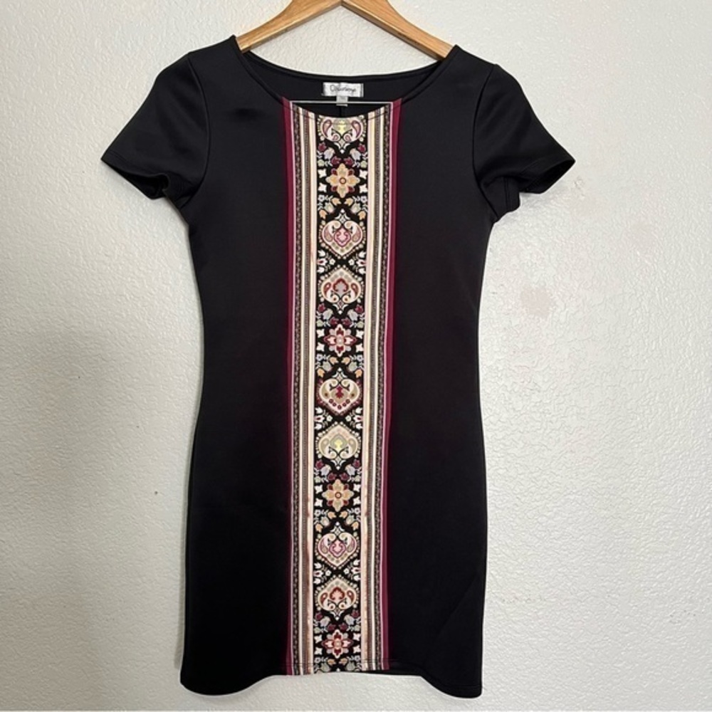 Olsenboye Fitted Floral Print Mini Dress